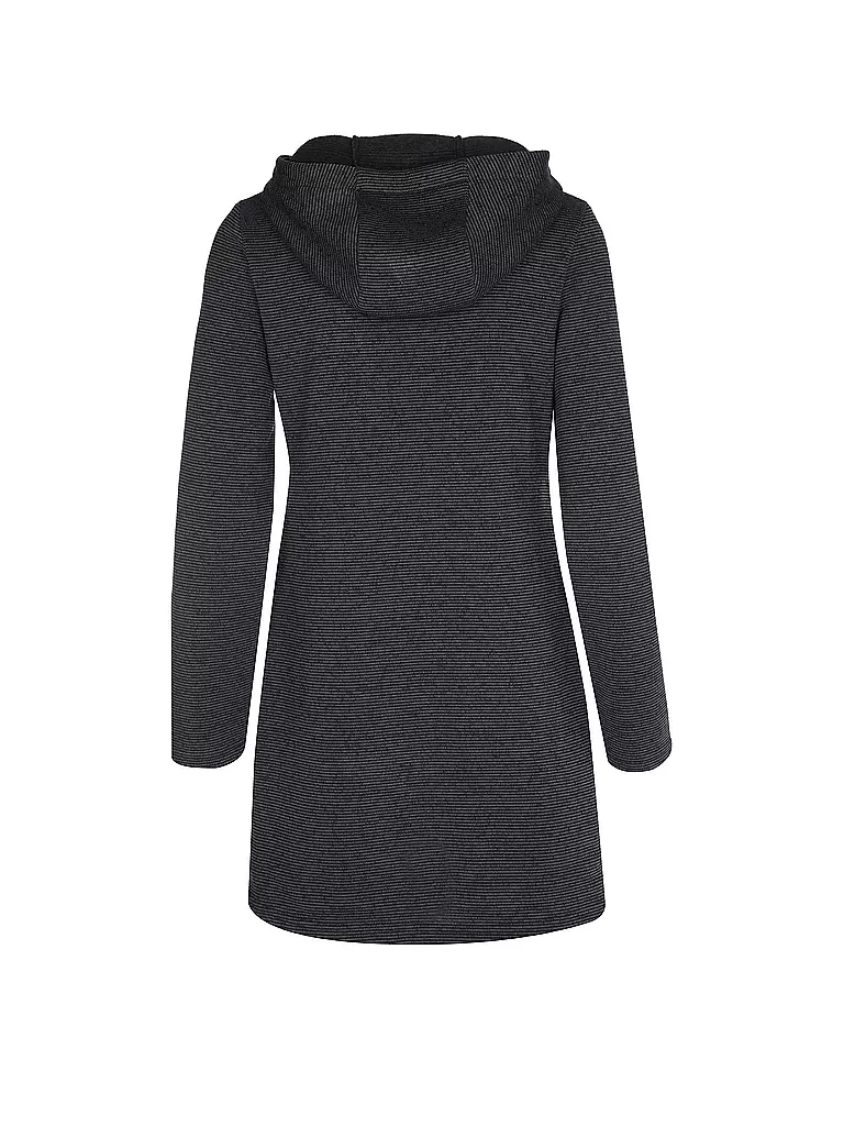 MERU | Damen Fleecejacke lang Bergen | schwarz