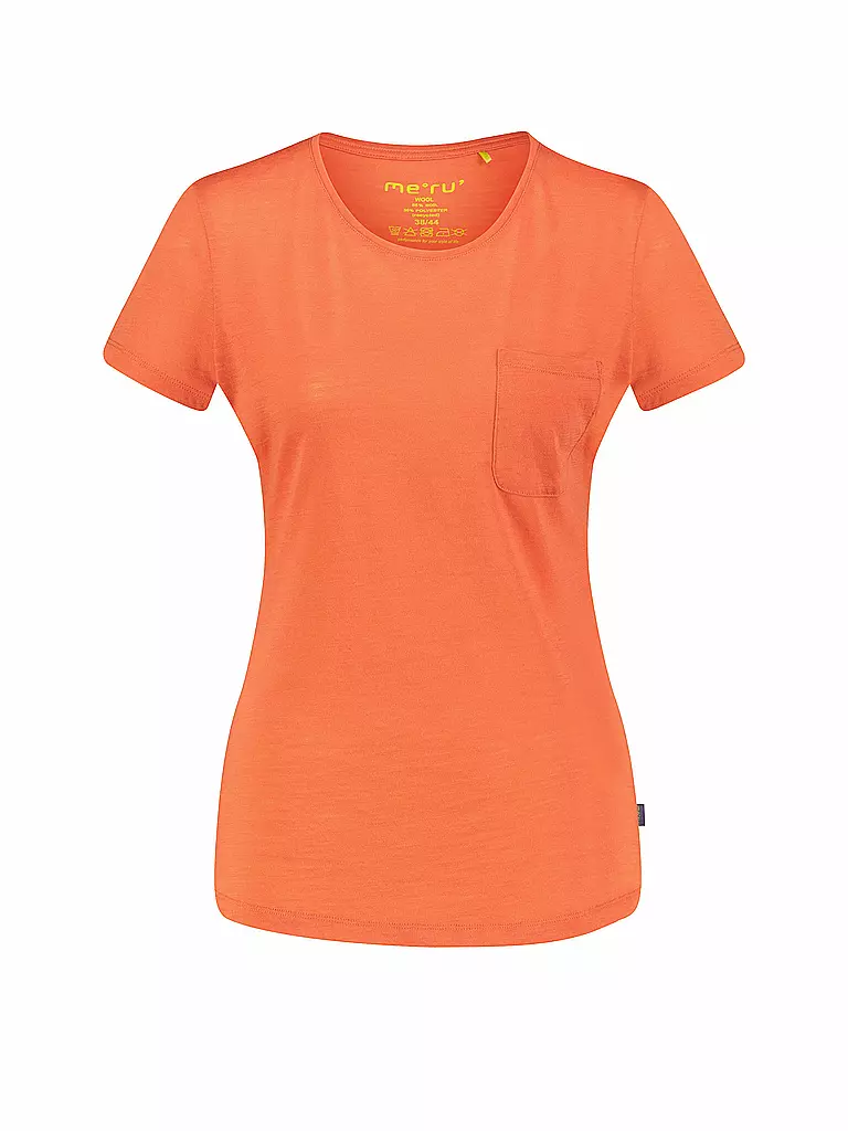 MERU | Damen Funktionsshirt Queluz Merino | koralle