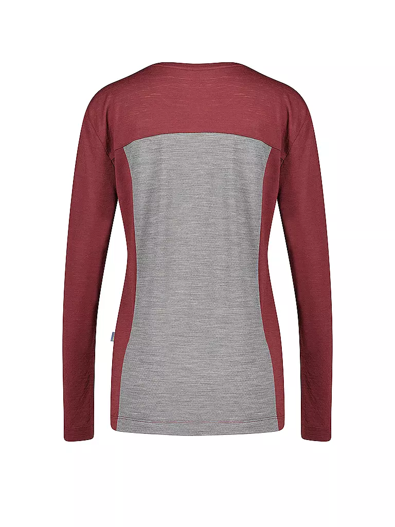 MERU | Damen Funktionsshirt Vaxholm Wool-Mix | dunkelrot