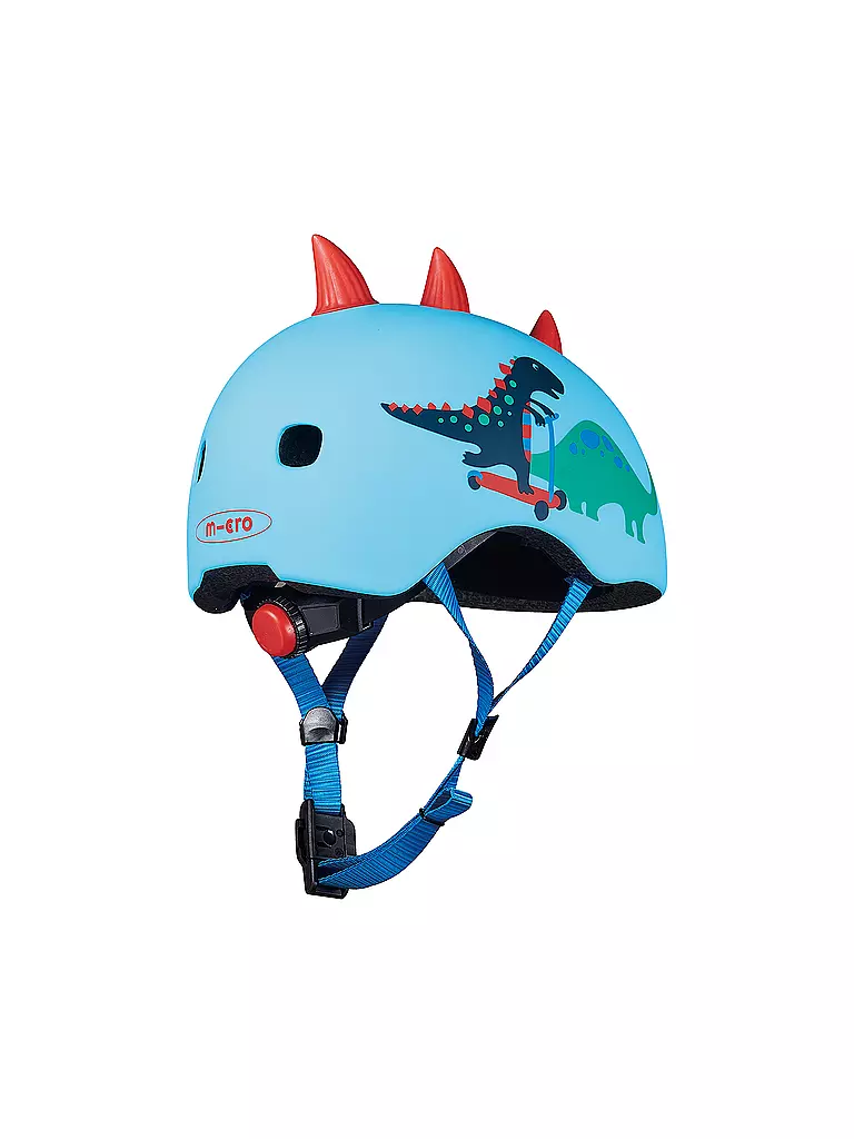 MICRO | Kinder Scooter Helm Scootersaurus 3D V2 | blau