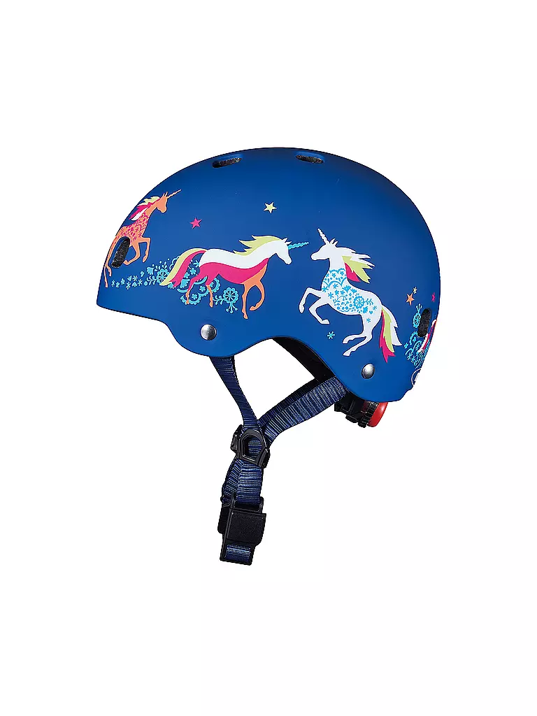 MICRO | Kinder Scooter Helm Unicorn | blau