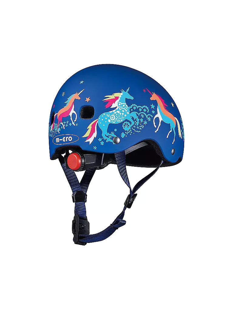 MICRO | Kinder Scooter Helm Unicorn | blau