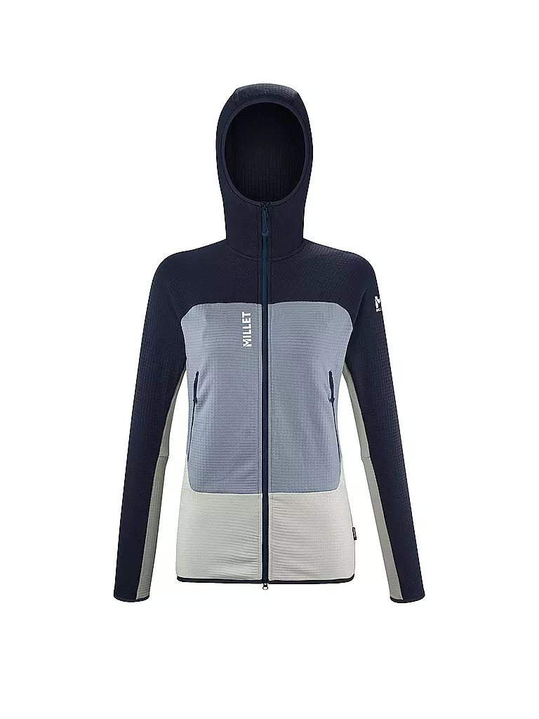 MILLET | Damen Fleecejacke Fusion Grid Hoodie | hellblau