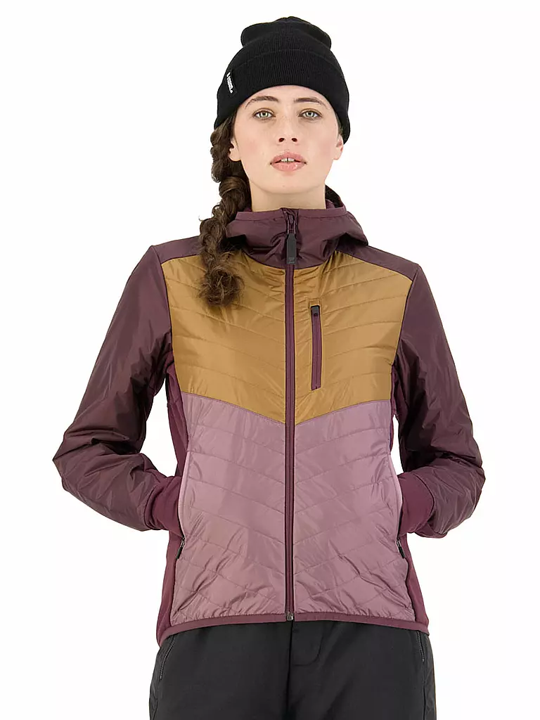 MONS ROYALE | Damen Isojacke Neve Wool Insulation | rosa