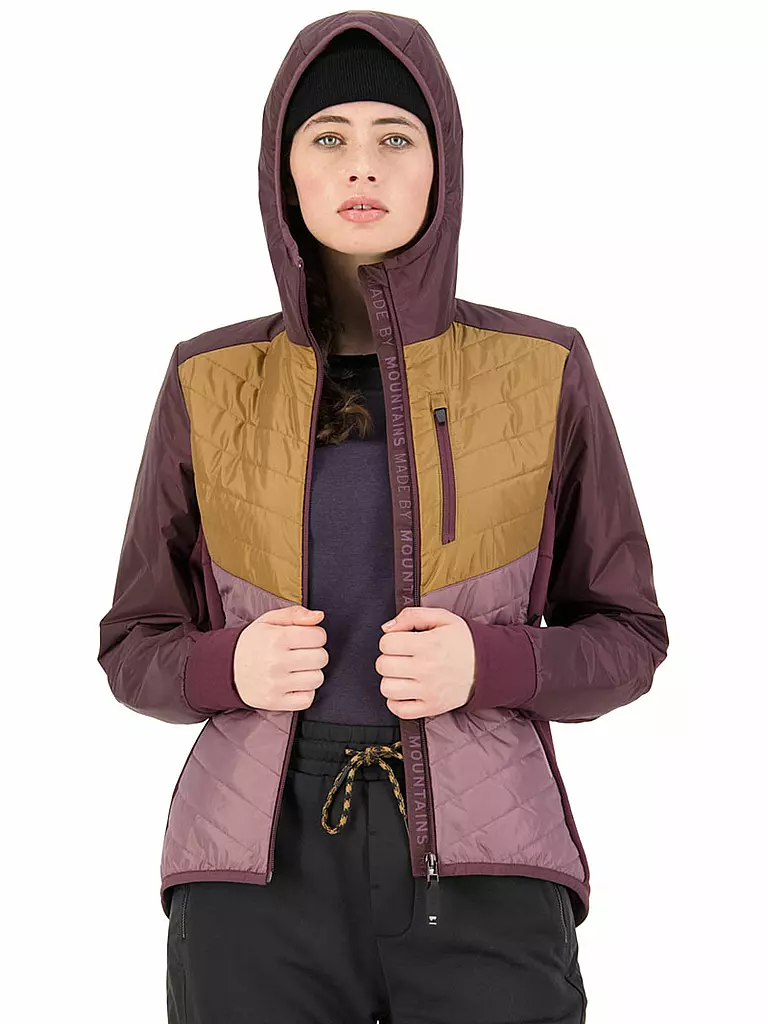 MONS ROYALE | Damen Isojacke Neve Wool Insulation | rosa