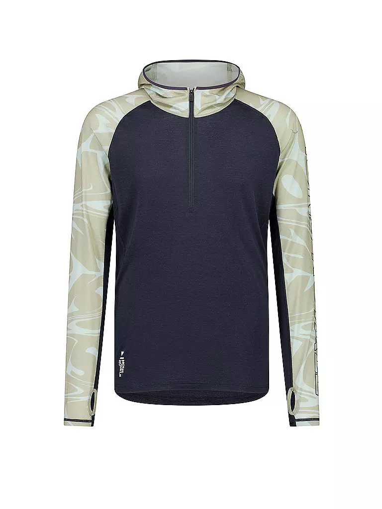 MONS ROYALE | Herren Funktionsshirt Temple Tech Hoodie | grau