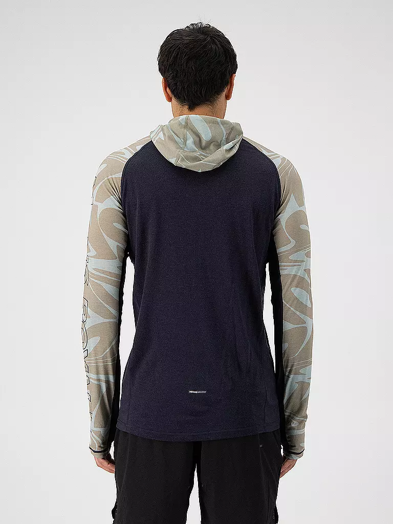 MONS ROYALE | Herren Funktionsshirt Temple Tech Hoodie | grau