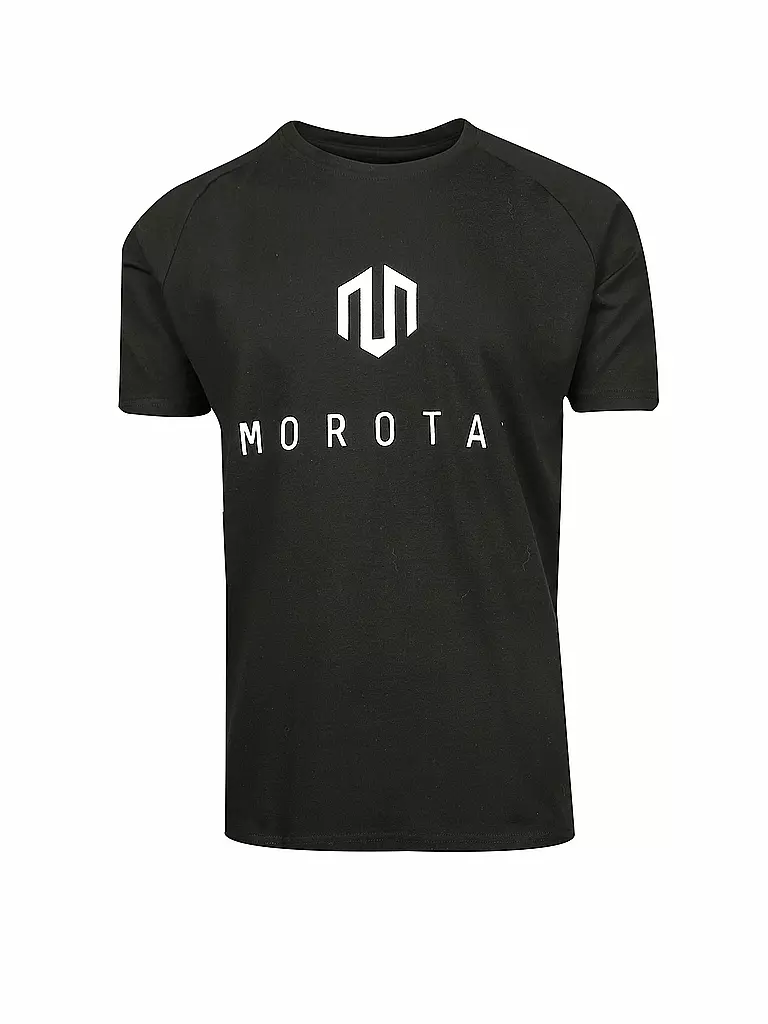 MOROTAI | Herren T-Shirt Premium Basic Brand | schwarz