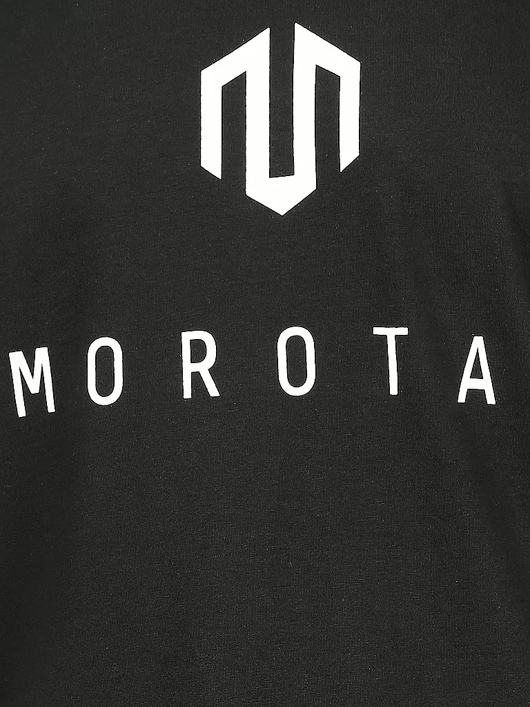 MOROTAI | Herren T-Shirt Premium Basic Brand | schwarz