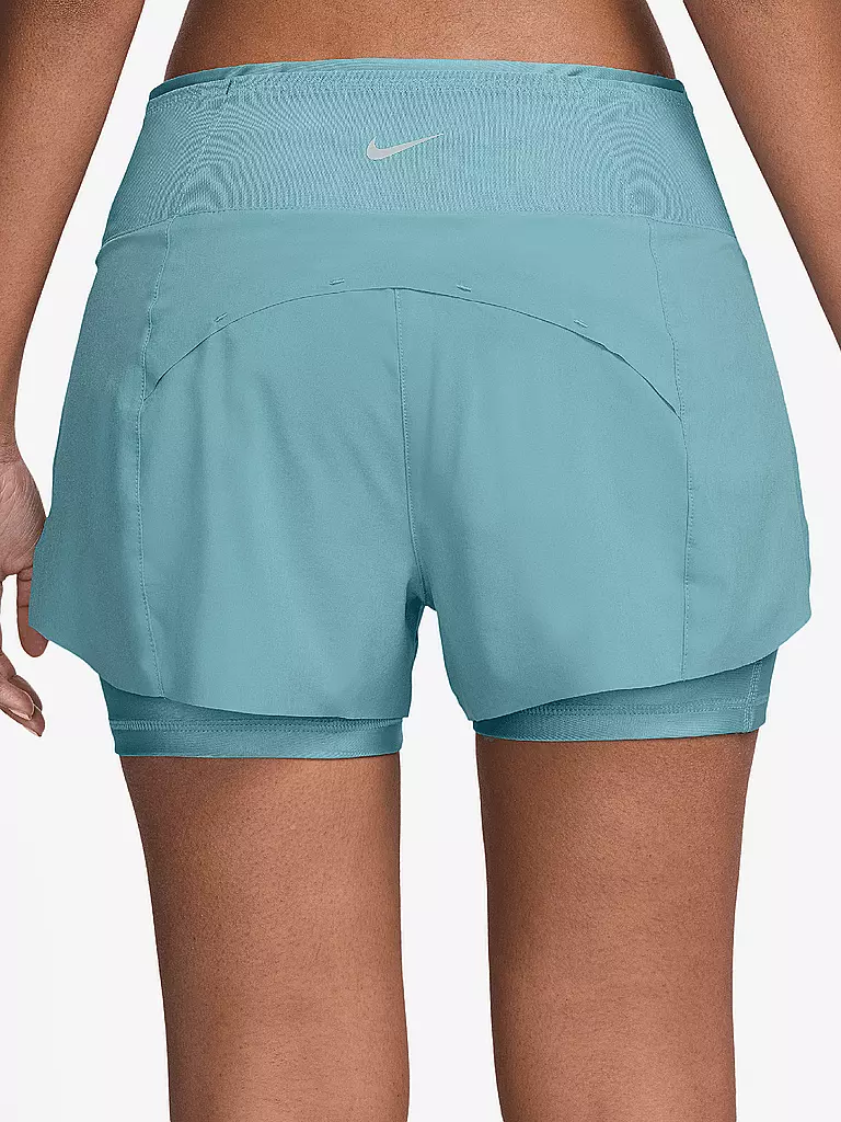 NIKE | Damen 2in1 Laufshort Dri-FIT Swift | hellblau