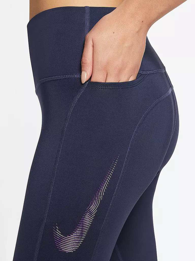 NIKE | Damen 7/8 Lauftight Fast Mid-Rise | lila