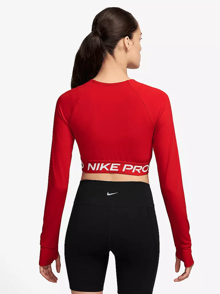 NIKE | Damen Fitnessshirt Crop Nike Pro 365 | rot