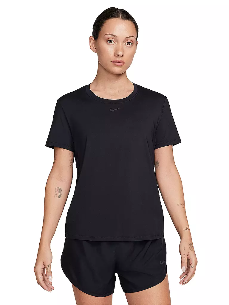 NIKE | Damen Fitnessshirt One Classic Dri-FIT | schwarz