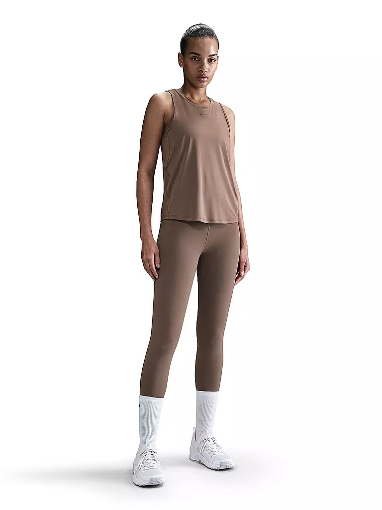 NIKE | Damen Fitnesstank One Classic Dri-FIT | braun