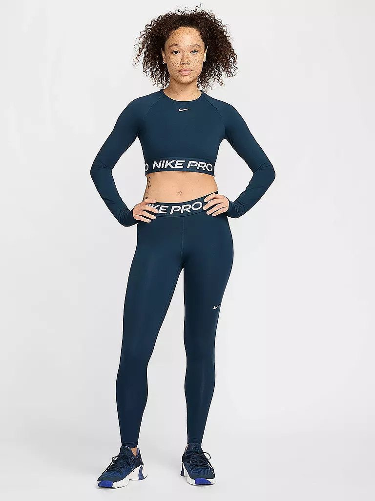 NIKE | Damen Fitnesstight Pro | petrol