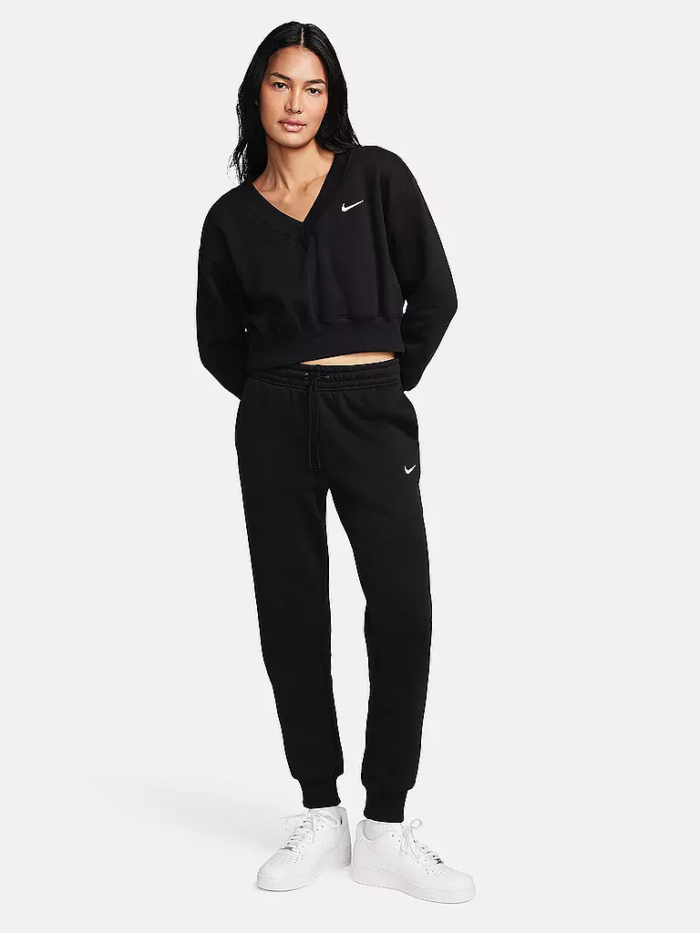 NIKE | Damen Jogginghose Sportswear Phoenix Fleece | schwarz