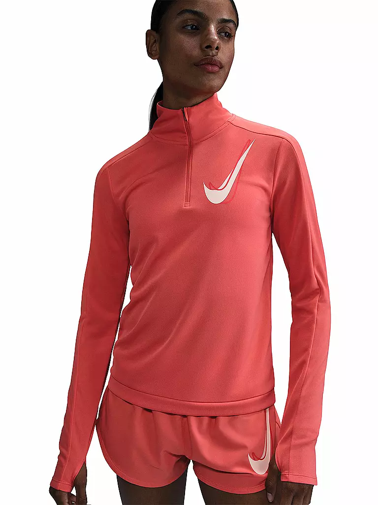 NIKE | Damen Laufsshirt Swoosh | rosa