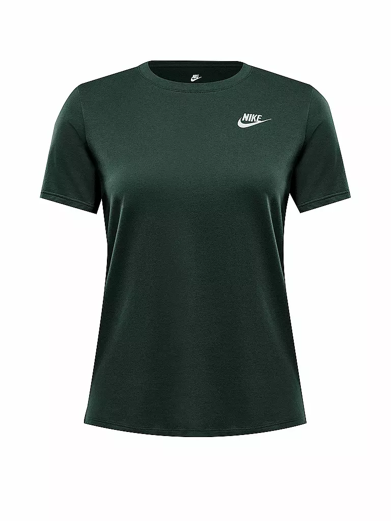 NIKE | Damen T-Shirt Sportswear Club Essentials  | dunkelgrün