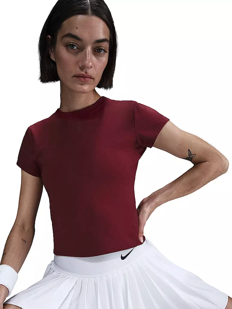 NIKE | Damen Tennisshirt Advantage | dunkelrot