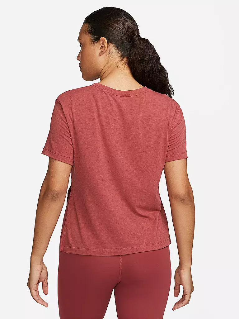 NIKE | Damen Yogashirt Dri-FIT | dunkelrot