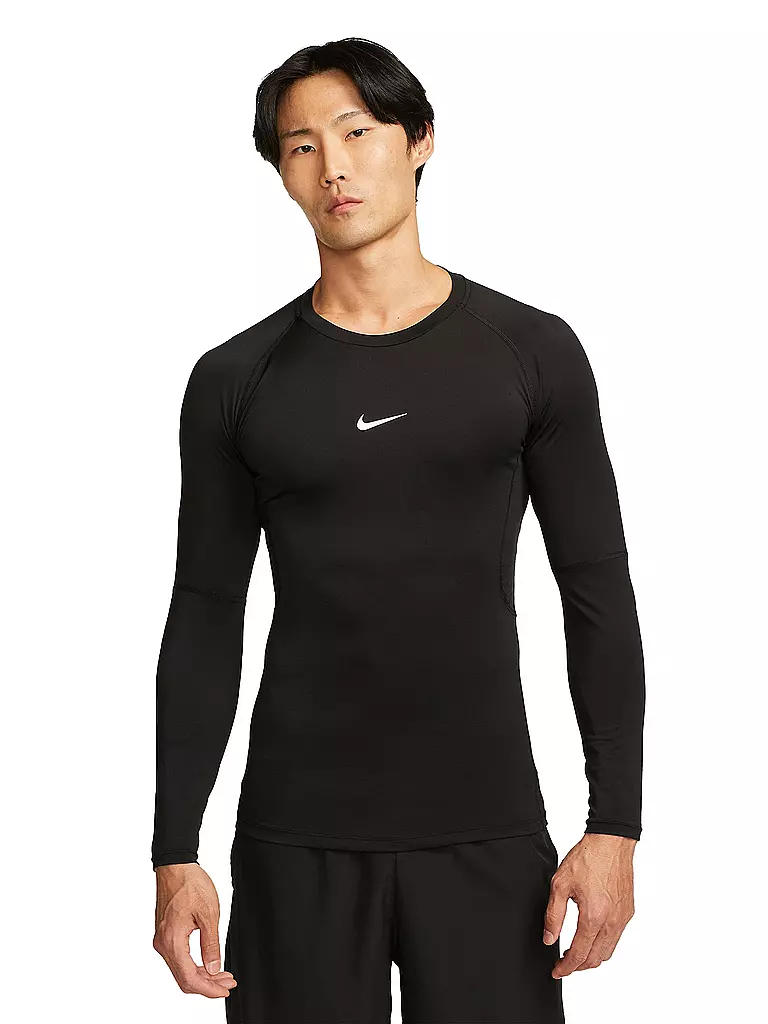 NIKE | Herren Fitnessshirt Pro  | schwarz