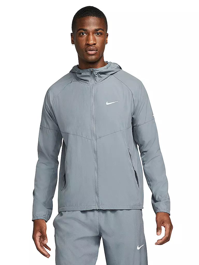 NIKE | Herren Laufjacke Repel Miler | grau