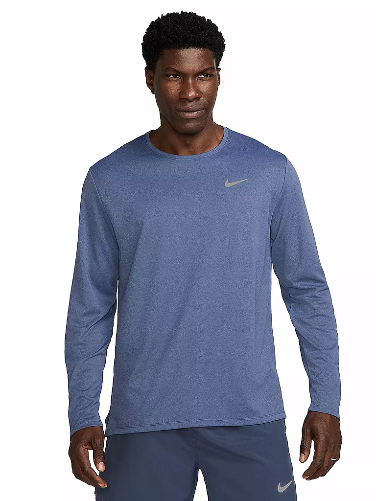 NIKE | Herren Laufshirt Dri-FIT UV Miler Long-Sleeve | dunkelblau