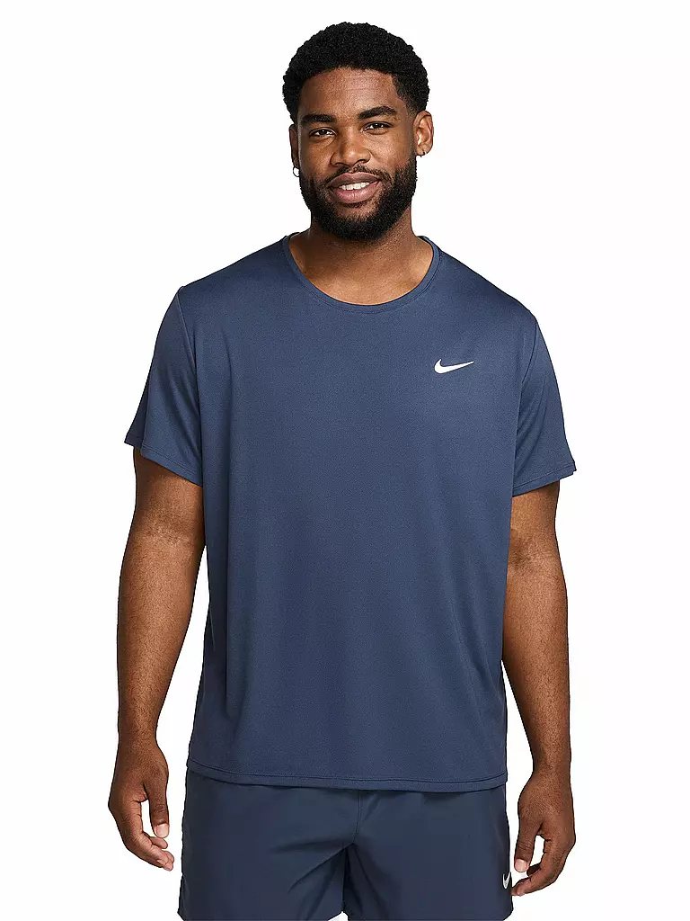 NIKE | Herren Laufshirt Dri-FIT UV Miler | dunkelblau