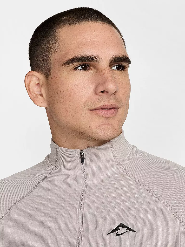 NIKE | Herren Laufshirt Trail 1/2 Zip | beige