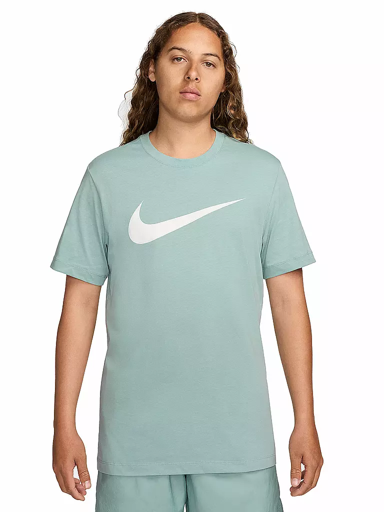 NIKE | Herren Shirt Tee Icon Swoosh | hellgrün