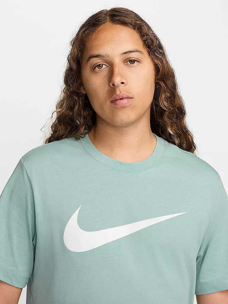 NIKE | Herren Shirt Tee Icon Swoosh | hellgrün