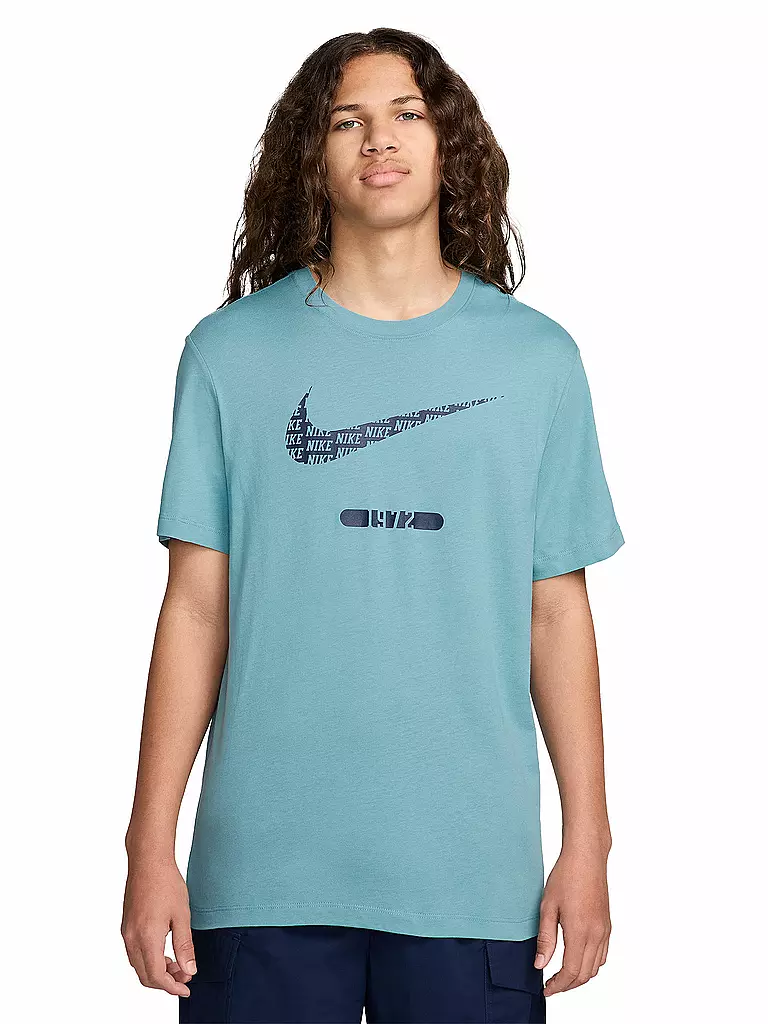 NIKE | Herren T-Shirt NSW Swoosh | hellblau