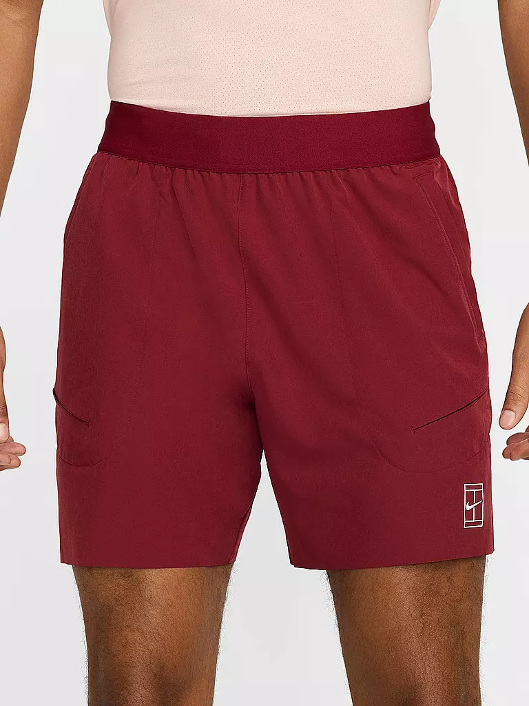 NIKE | Herren Tennisshort Advantage | dunkelrot