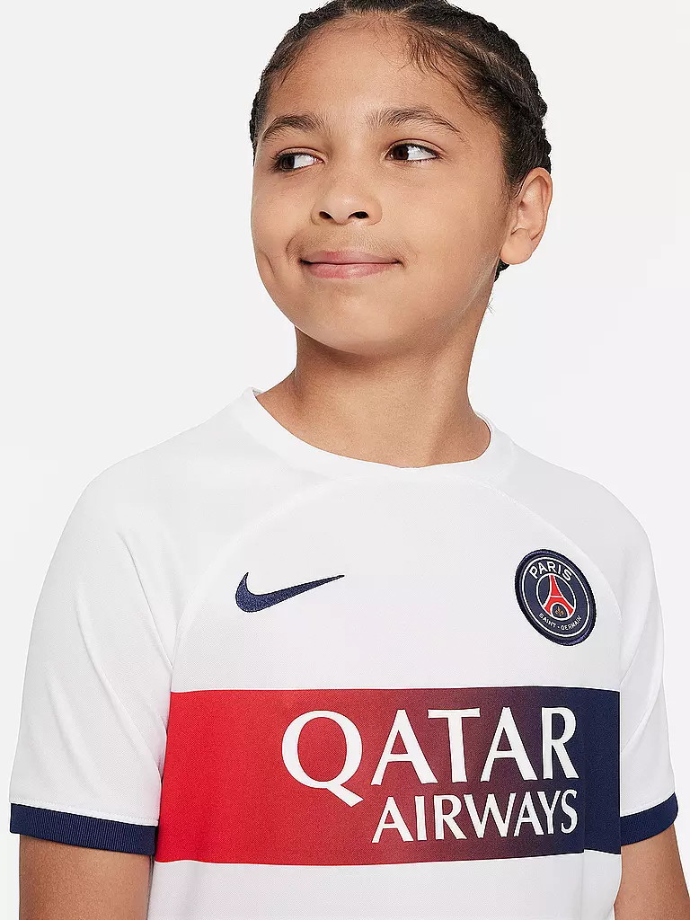 NIKE | Kinder Auswärtstrikot Paris Saint-Germain 2023/24 Stadium | weiss