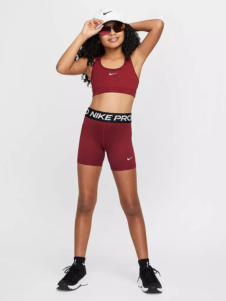 NIKE | Mädchen Fitnessshort Pro | dunkelrot