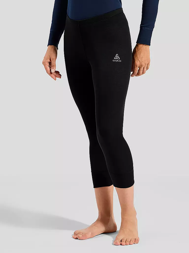 ODLO | Damen Funktionstight ACTIVE WARM ECO Base Layer 3/4 | schwarz