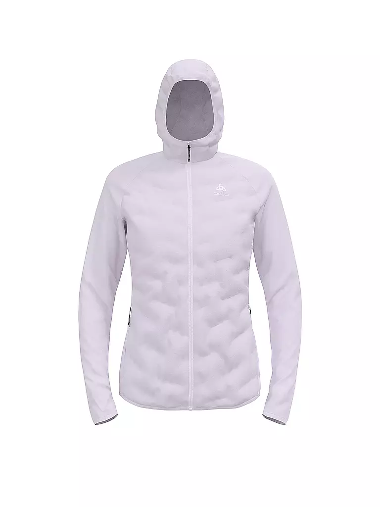 ODLO | Damen Laufjacke Zeroweight Insulator Hybrid Hoodie | lila