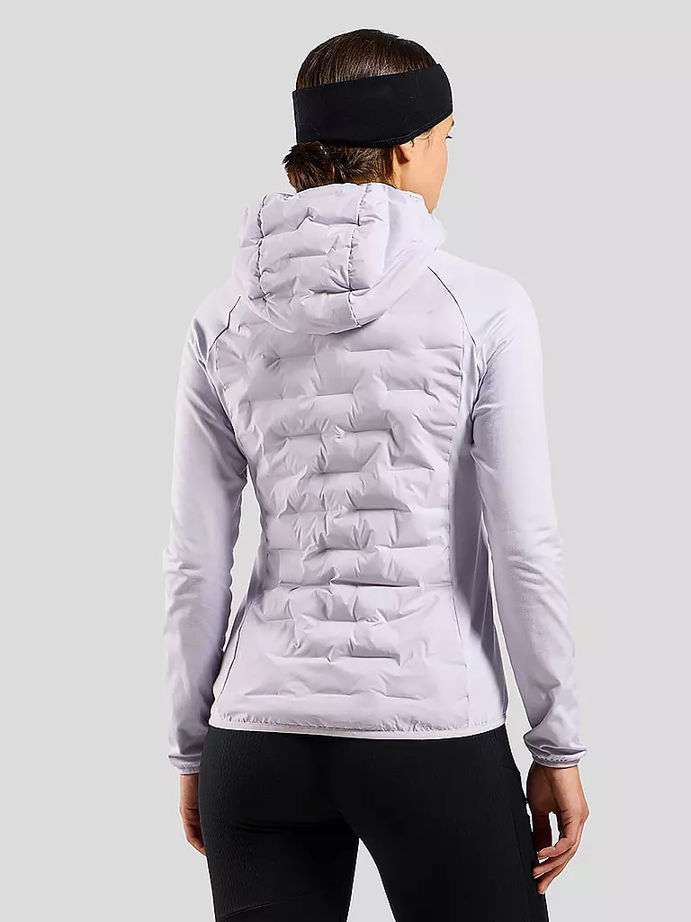 ODLO | Damen Laufjacke Zeroweight Insulator Hybrid Hoodie | lila