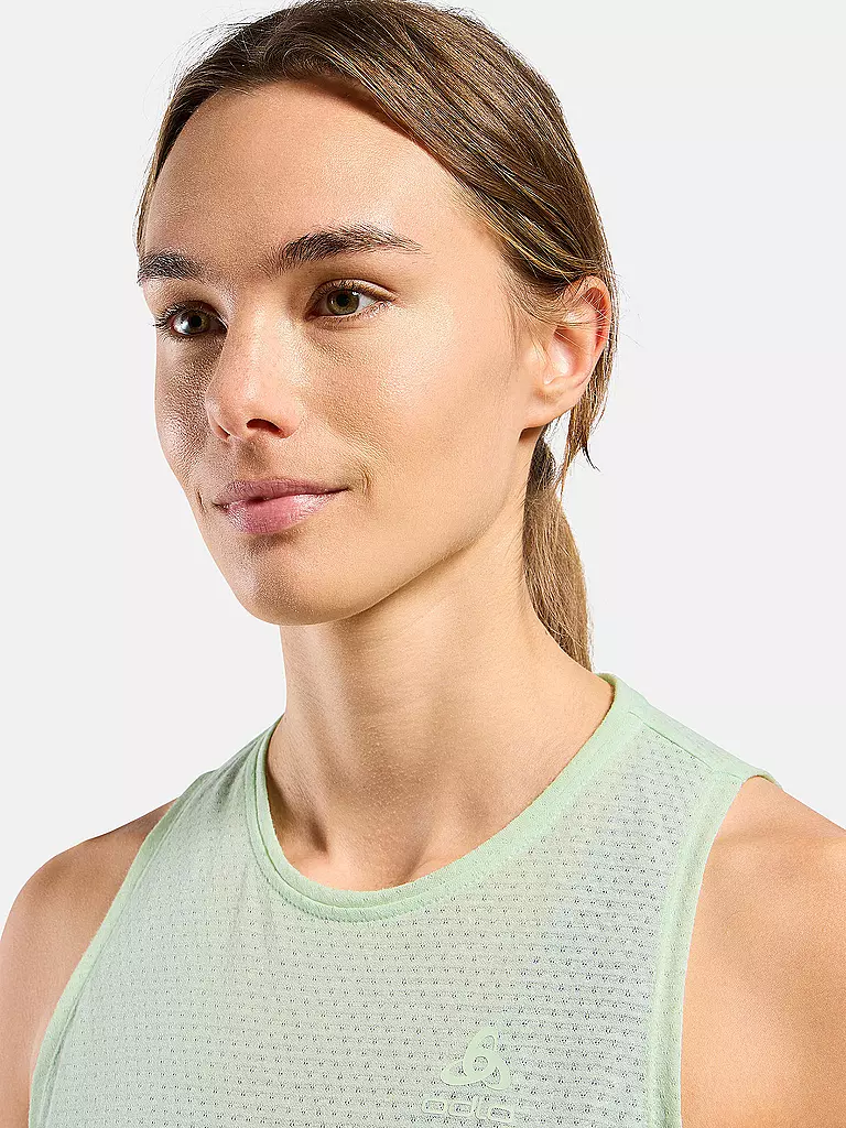 ODLO | Damen Lauftank Essential Linencool | hellgrün