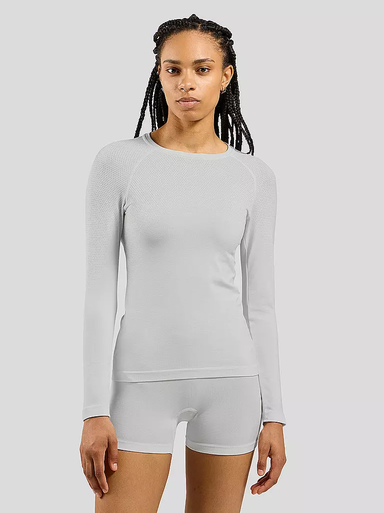 ODLO | Damen Laufwäsche Shirt Performance Light Base Layer  | weiss