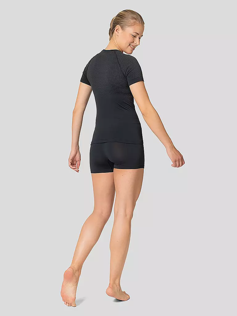 ODLO | Damen Laufwäsche Shirt Performance Light Base Layer | schwarz