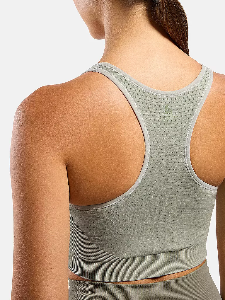 ODLO | Damen Sport-BH Seamless Medium Support | hellgrün