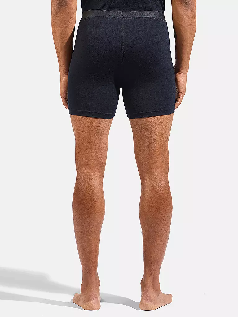 ODLO | Herren Boxershort Natural Merino 160 | schwarz