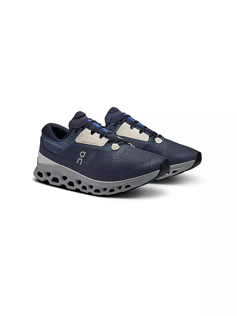 ON | Herren Laufschuhe Cloudstratus 3 METAL GLACIER | blau