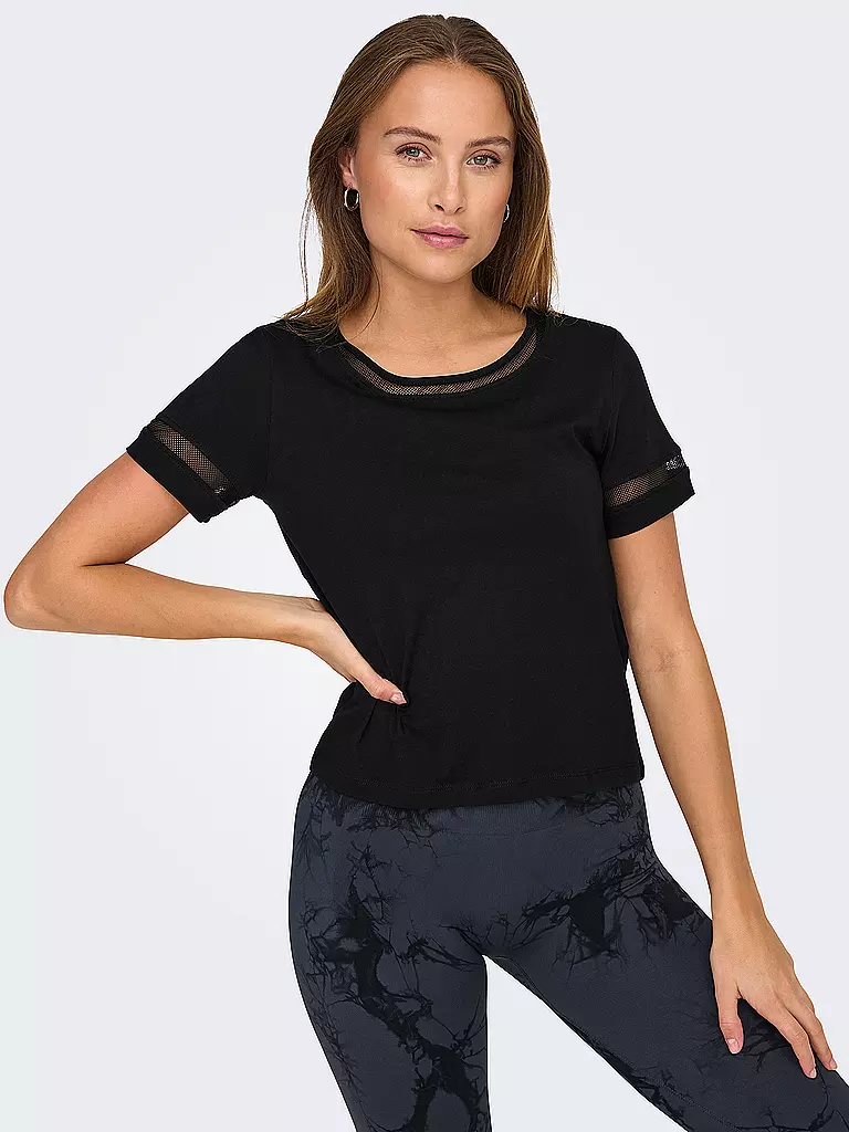 ONLY PLAY | Damen Fitnessshirt ONPCROSS | schwarz