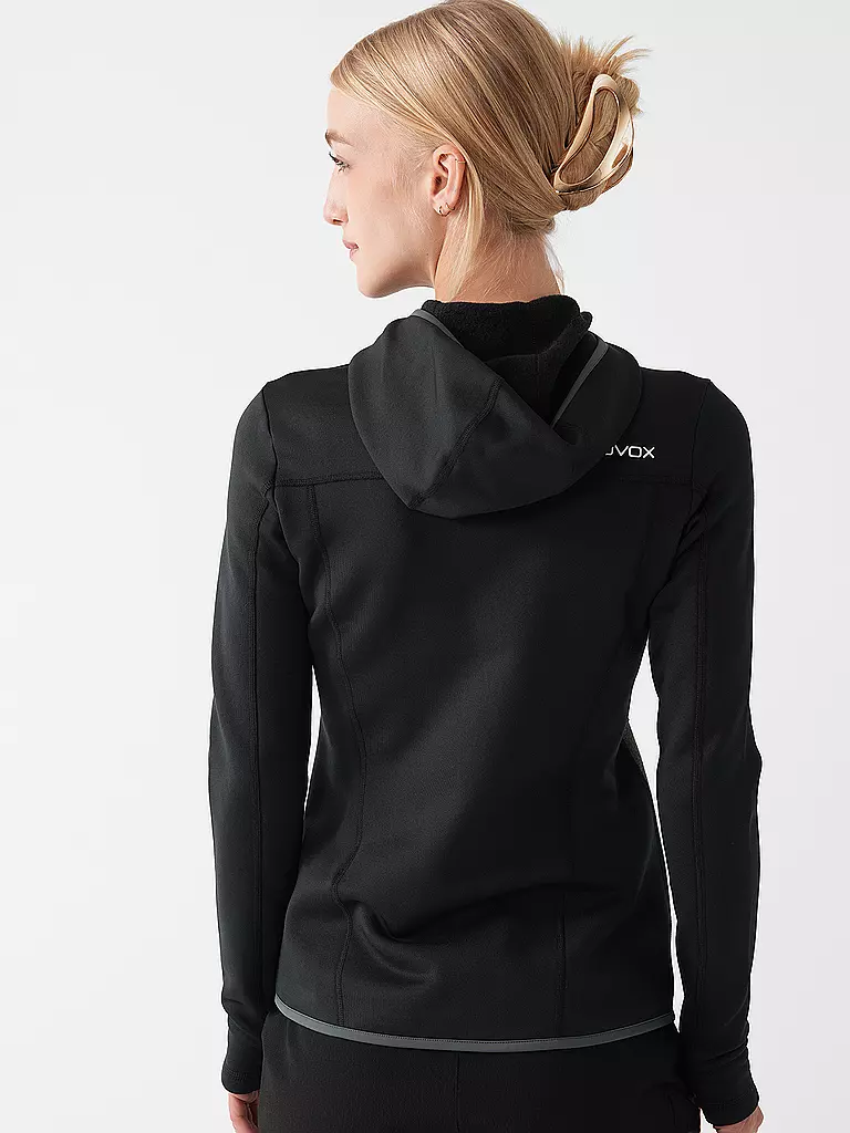 ORTOVOX | Damen Fleecejacke Hoodie | schwarz