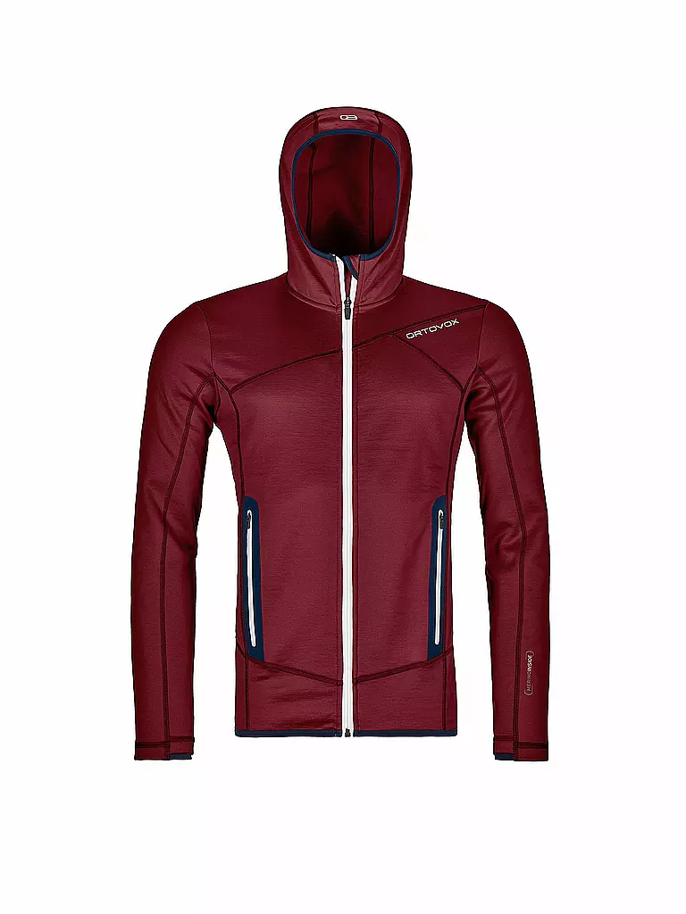 ORTOVOX | Herren Fleecejacke Fleece Hoody | rot