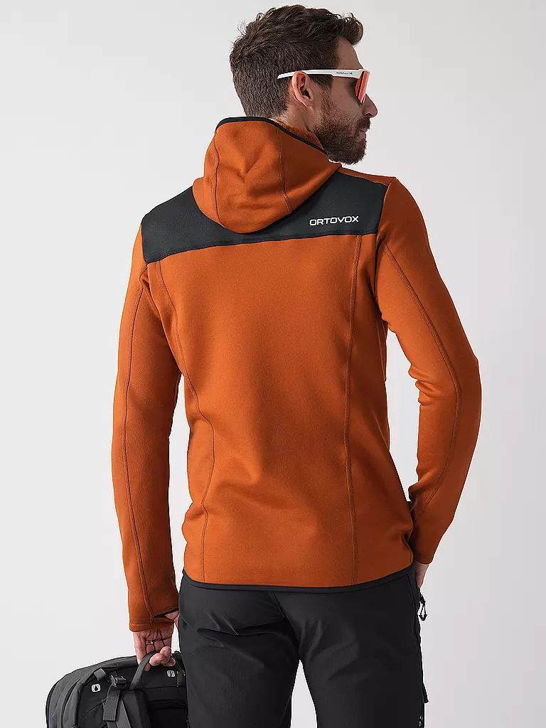 ORTOVOX | Herren Fleecejacke Hoodie | dunkelblau