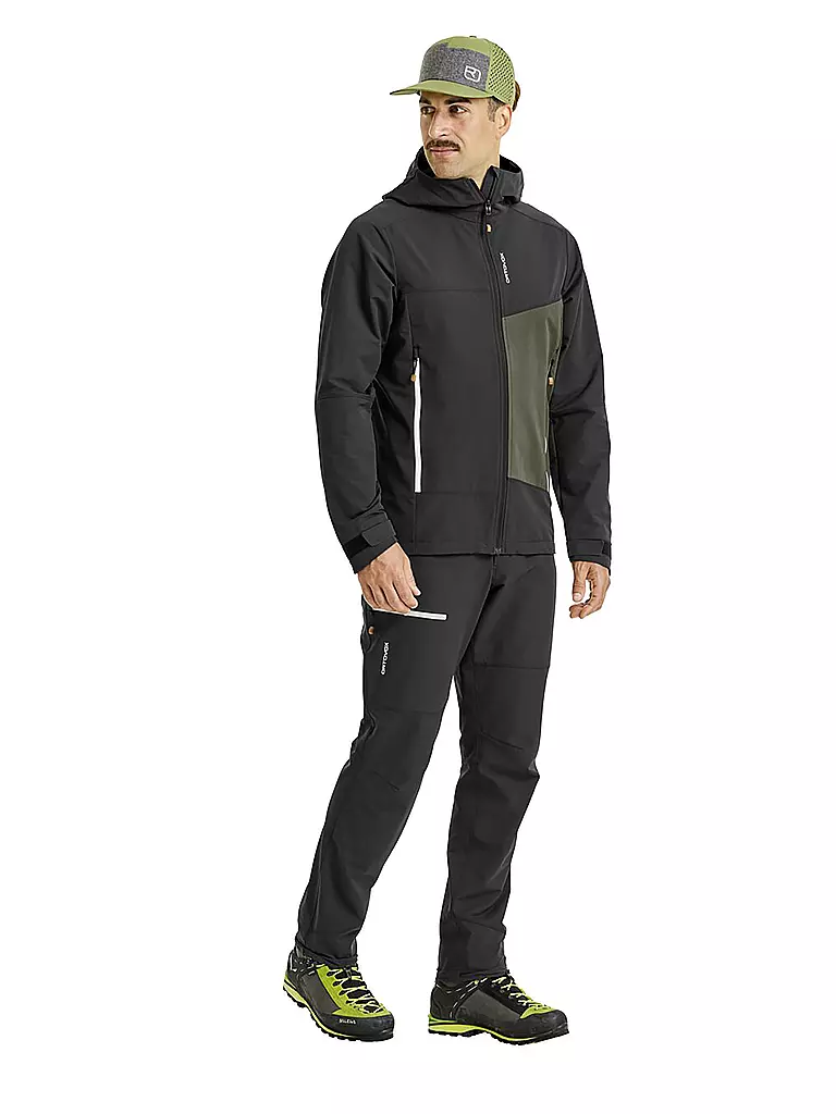 ORTOVOX | Herren Touren Softshelljacke Seceda Hoodie | schwarz