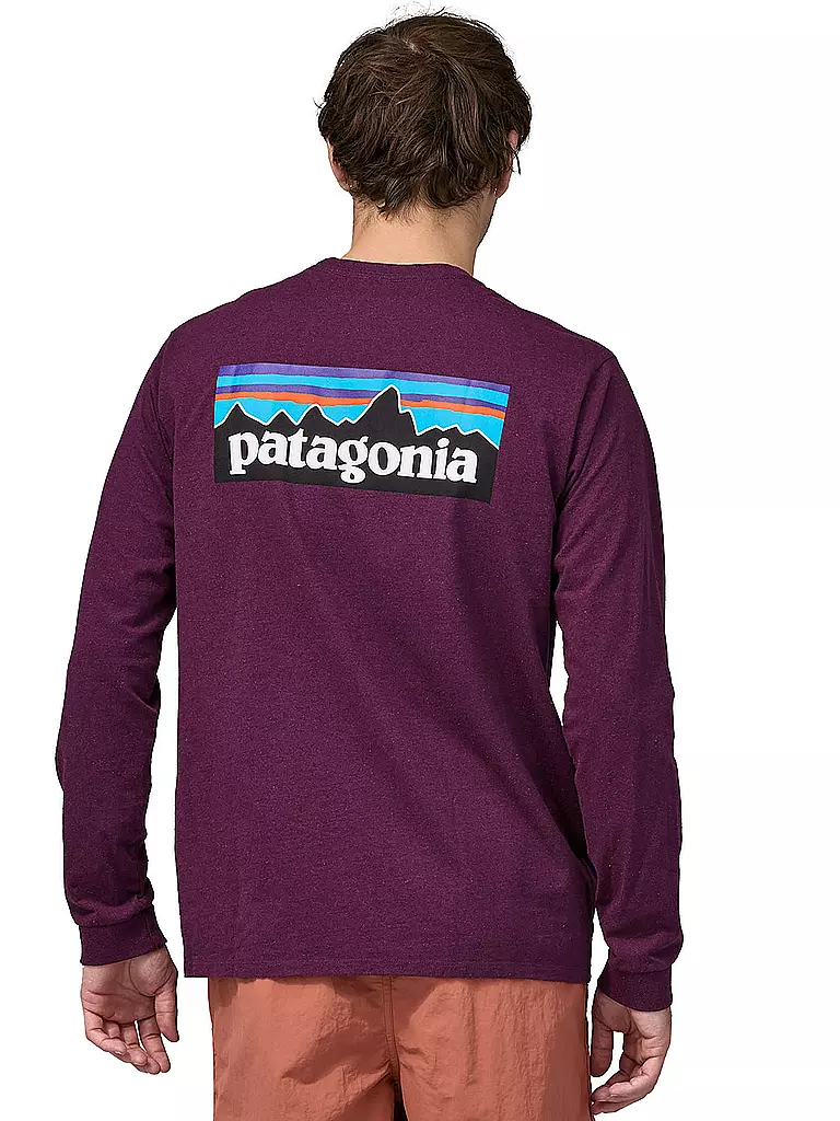 PATAGONIA | Herren Shirt P-6 Logo Responsibili-Longsleeve® | dunkelrot